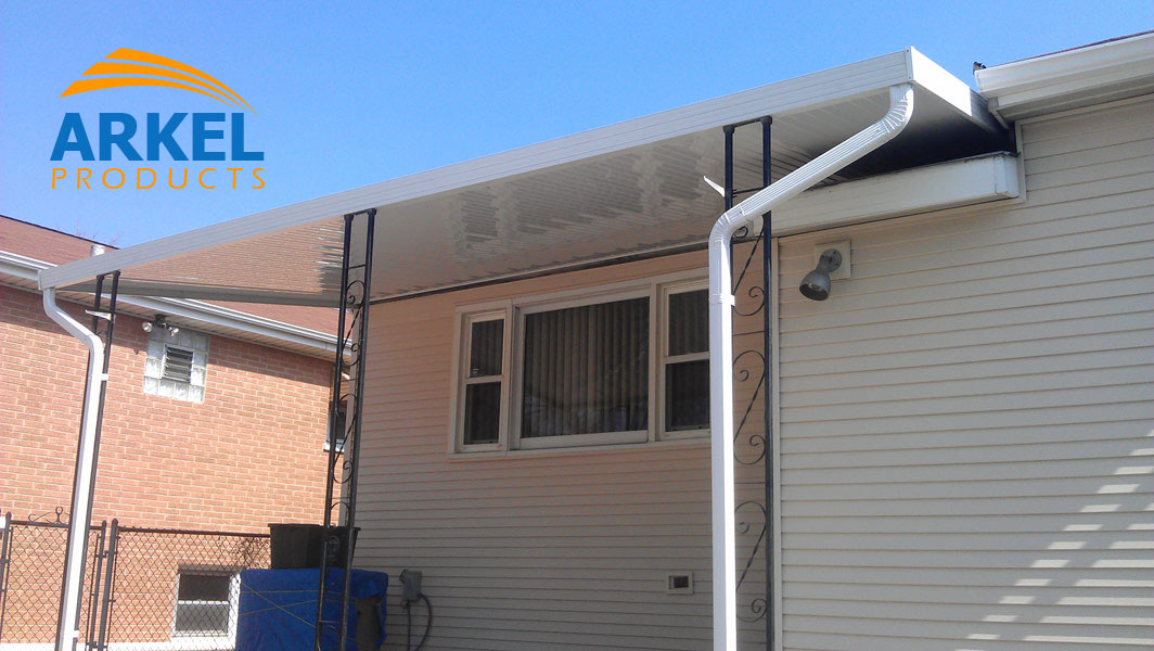 white carport awnings Chicago house awning